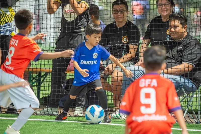 Kids playing 5v5 at ARK Sports Village